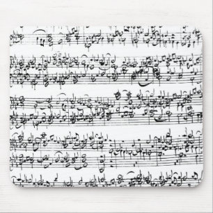 Muziekscore van Johann Sebastian Bach Muismat