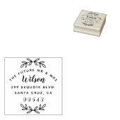 Muziekscript De toekomst Mr & Mrs Retouradres Rubberstempel (Gestempeld)