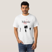 muziekshirt t-shirt (Voorkant volledig)