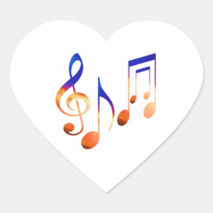 Muzieksignalen dansen hart sticker
