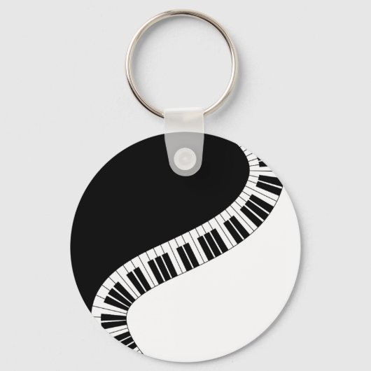 MuziekSleutelhanger voor piano-toetsenbord Sleutelhanger (Voorkant)