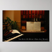 Muzieksleutels openen alle harten poster (Voorkant)