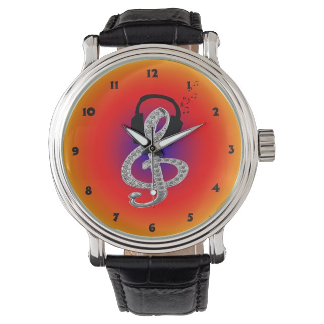 Muziekslot met headset horloge (Voorkant)