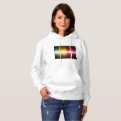 Muziekspectrum Soundwave Vibrant Audio Visualizer Hoodie (Voorkant volledig)