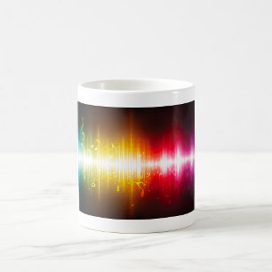 Muziekspectrum Soundwave Vibrant Audio Visualizer Koffiemok