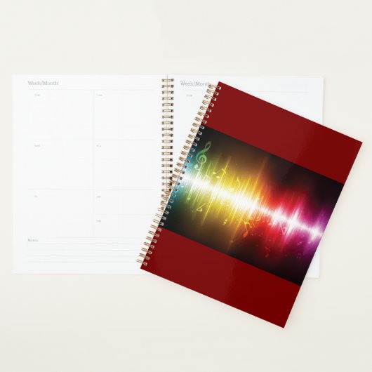 Muziekspectrum Soundwave Vibrant Audio Visualizer Planner (Display)