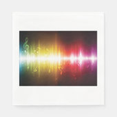 Muziekspectrum Soundwave Vibrant Audio Visualizer Servet (Voorkant)