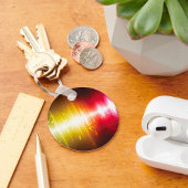 Muziekspectrum Soundwave Vibrant Audio Visualizer Sleutelhanger