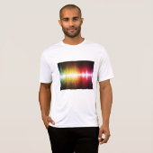 Muziekspectrum Soundwave Vibrant Audio Visualizer T-shirt (Voorkant volledig)
