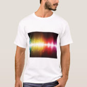 Muziekspectrum Soundwave Vibrant Audio Visualizer T-shirt (Voorkant)