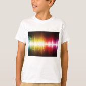 Muziekspectrum Soundwave Vibrant Audio Visualizer T-shirt (Voorkant)