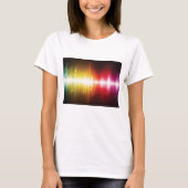 Muziekspectrum Soundwave Vibrant Audio Visualizer T-shirt (Voorkant)