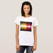 Muziekspectrum Soundwave Vibrant Audio Visualizer T-shirt (Voorkant volledig)