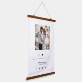 Muziekspeler Aangepast foto-Lijst Hangend Wandkleed (Gebogen)