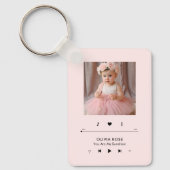 Muziekspeler Aangepast foto-Lijst Sleutelhanger (Voorkant)