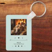 Muziekspeler Aangepast foto-Lijst Sleutelhanger (Achterkant)