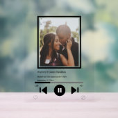 Muziekspeler Aangepaste foto Acryl Bord (Neutraal)