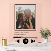 Muziekspeler Aangepaste foto Acryl Bord (Huwelijk)