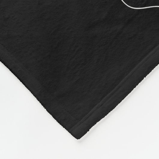 Muziekspeler Aangepaste foto Fleece Deken (Hoek)