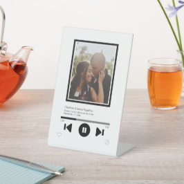 Muziekspeler Aangepaste foto Reclamebord Met Voetstuk