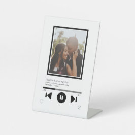 Muziekspeler Aangepaste foto Reclamebord Met Voetstuk