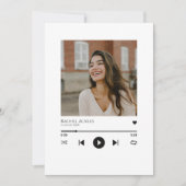 Muziekspeler Afstudeerfeest Uitnodigen, Foto Afstu Kaart (Voorkant)