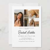 Muziekspeler Afstudeerfeest Uitnodigen, Foto Afstu Kaart (Achterkant)