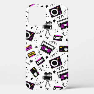 Muziekspeler, bandrecorder, videoband, filmcamera, Case-Mate iPhone case