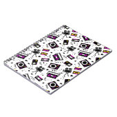 Muziekspeler, bandrecorder, videoband, filmcamera, notitieboek (Linkerzijde)