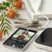 Muziekspeler - beste vriendschapsfoto sleutelhanger (Voorkant Rechts)