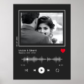 Muziekspeler bruiloft Verloving Poster (Voorkant)