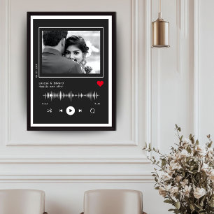 Muziekspeler bruiloft Verloving Poster