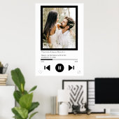 Muziekspeler Eerste Dans Foto Poster (Thuiskantoor)