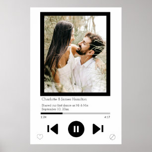 Muziekspeler eerste dansfoto poster