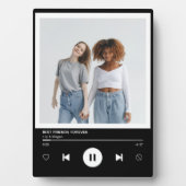 Muziekspeler Foto-herinnering voor Beste Vrienden  Fotoplaat (voorkant)