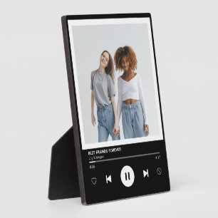 Muziekspeler Foto-herinnering voor Beste Vrienden  Fotoplaat