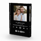 Muziekspeler Fotolijst Met Aangepaste Spotify Code Fotoblokken (Rechts)
