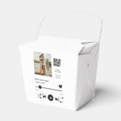 Muziekspeler gepersonaliseerd paar liefde q code t bedankdoosjes (Voorkant Zijde)