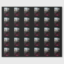 Muziekspeler gepersonaliseerd paar liefde q code t cadeaupapier