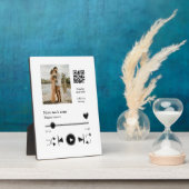 Muziekspeler gepersonaliseerd paar liefde q code t fotoplaat (Zijkant)