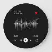 Muziekspeler Kunstenaar en Song Aangepast Grote Klok (Voorkant)