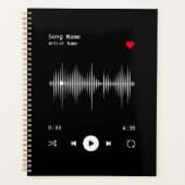 Muziekspeler Kunstenaar en Song Aangepast Planner (Voorkant)