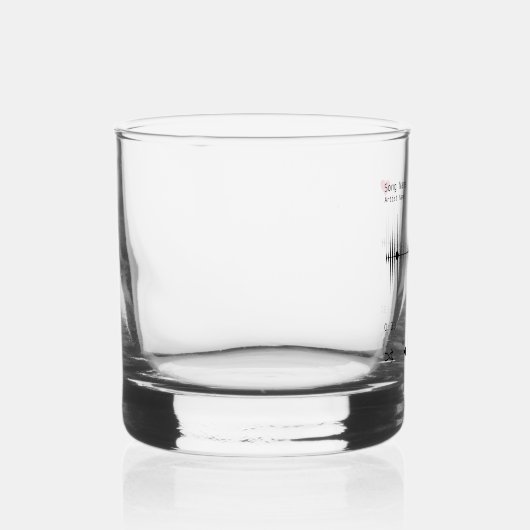 Muziekspeler Kunstenaar en Song Aangepast Whisky Glas (Rechts)
