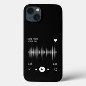 Muziekspeler Kunstenaar en Song Gepersonaliseerd z Case-Mate iPhone Case (Achterkant)