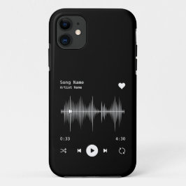 Muziekspeler Kunstenaar en Song Gepersonaliseerd z Case-Mate iPhone Case