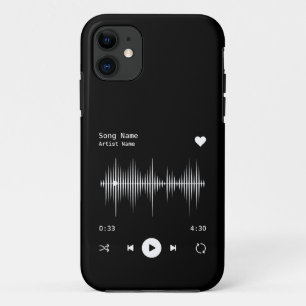 Muziekspeler Kunstenaar en Song Gepersonaliseerd z Case-Mate iPhone Case