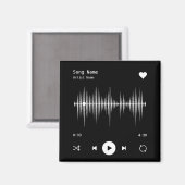Muziekspeler Kunstenaar en Song Gepersonaliseerd z Magneet (Voorkant / Achterkant)