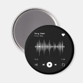 Muziekspeler Kunstenaar en Song Gepersonaliseerd z Magneet (Voorkant / Achterkant)