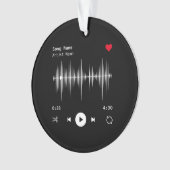 Muziekspeler Kunstenaar en Song Gepersonaliseerd z Ornament (voorkant)