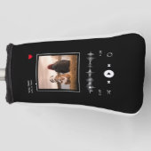 Muziekspeler Kunstenaar en Song Gepersonaliseerde  Golfheadcover (Voorkant)